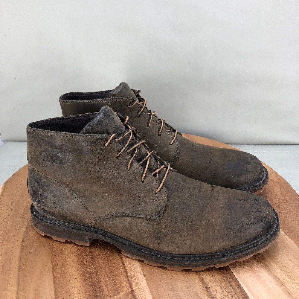 Sorel Madson Chukka Waterproof Mens Boots NM2786-246 Brown Leather Size 10.5